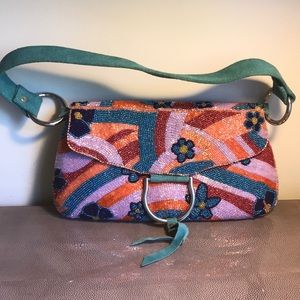 Multicolored Beaded Purse